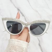 Elegant Lady Geometric Pc Cat Eye Diamond Full Frame Women's Sunglasses main image 2