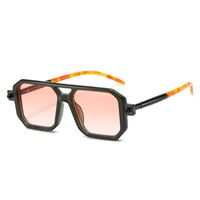 Basic Streetwear Geometric Ac Square Full Frame Men's Sunglasses sku image 5