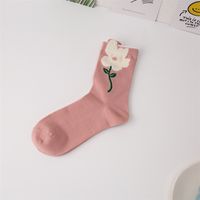 Frau Süß Blume Baumwolle Crew Socken Ein Paar sku image 4