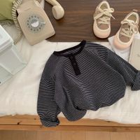 Casual Stripe Cotton T-shirts & Shirts sku image 4