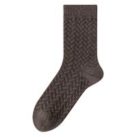Men's Casual Simple Style Solid Color Cotton Crew Socks A Pair sku image 7