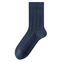 Men's Casual Simple Style Solid Color Cotton Crew Socks A Pair sku image 4