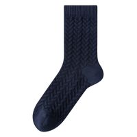 Men's Casual Simple Style Solid Color Cotton Crew Socks A Pair sku image 8