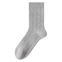 Men's Casual Simple Style Solid Color Cotton Crew Socks A Pair sku image 6