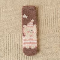 Women's Cute Bear Polyester Blending Jacquard Crew Socks A Pair sku image 5