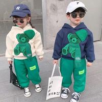 Casual Animal Cartoon Solid Color Polyester Boys Clothing Sets main image 5