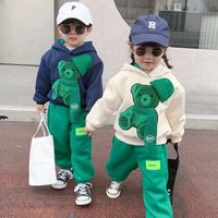 Casual Animal Cartoon Solid Color Polyester Boys Clothing Sets main image 2