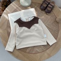 Classique Couleur Unie Coton T-shirts & Blouses sku image 3