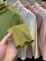 Classique Couleur Unie Coton T-shirts & Blouses main image 2