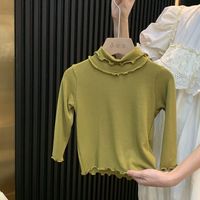 Classical Solid Color Cotton T-shirts & Blouses sku image 9