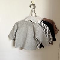 Casual Stripe Cotton T-shirts & Shirts main image 1