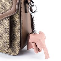 Cute Elephant Pu Leather Women's Bag Pendant Keychain main image 3