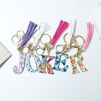 Elegant Streetwear Letter Pu Leather Alloy Women's Bag Pendant Keychain main image 5