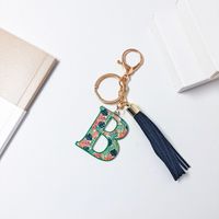 Elegant Streetwear Letter Pu Leather Alloy Women's Bag Pendant Keychain sku image 28