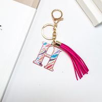 Elegant Streetwear Letter Pu Leather Alloy Women's Bag Pendant Keychain sku image 34