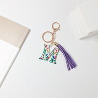 Elegant Streetwear Letter Pu Leather Alloy Women's Bag Pendant Keychain sku image 39