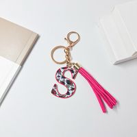 Elegant Streetwear Letter Pu Leather Alloy Women's Bag Pendant Keychain sku image 45