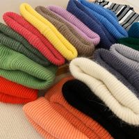 Women's Basic Simple Style Solid Color Eaveless Wool Cap main image 2