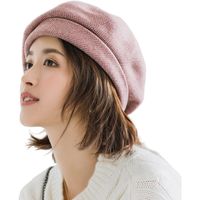 Women's Elegant Basic Retro Houndstooth Eaveless Beret Hat main image 3