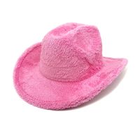 Unisex Cowboy Style Simple Style Solid Color Wide Eaves Fedora Hat main image 5