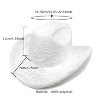 Unisex Cowboy Style Simple Style Solid Color Wide Eaves Fedora Hat main image 4