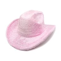 Unisex Cowboy Style Simple Style Solid Color Wide Eaves Fedora Hat sku image 3