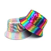 Women's Hip-hop Retro Colorful Wide Eaves Bucket Hat main image 6