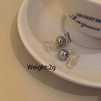 1 Pair Simple Style Round Plating Inlay Freshwater Pearl Artificial Pearls Gold Plated Ear Studs sku image 6