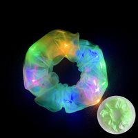 Novedad Color Sólido Cristal Artificial Luminoso Liga Para El Cabello 1 Pieza sku image 16