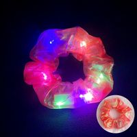 Novelty Solid Color Artificial Crystal Luminous Hair Tie 1 Piece sku image 19