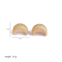 1 Pair Luxurious Commute C Shape Moon Plating Copper 18k Gold Plated Silver Plated Ear Studs sku image 1