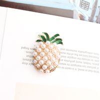 Exaggerated Simple Style Pine Alloy Inlay Pearl Women's Brooches main image 6