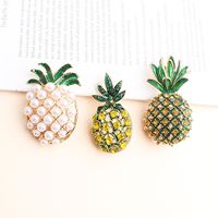 Exaggerated Simple Style Pine Alloy Inlay Pearl Women's Brooches main image 7