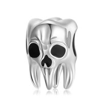 Retro Flower Skull Sterling Silver Epoxy Jewelry Accessories sku image 26