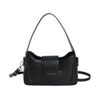 Women's Pu Leather Solid Color Streetwear Square Zipper Shoulder Bag Underarm Bag sku image 5