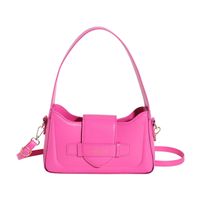 Women's Pu Leather Solid Color Streetwear Square Zipper Shoulder Bag Underarm Bag sku image 6