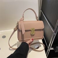 Women's Pu Leather Solid Color Streetwear Square Magnetic Buckle Handbag main image 3