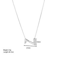 Elegant Lady Letter Stainless Steel Titanium Steel Plating Pendant Necklace main image 6