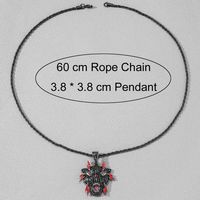 Hip-hop Dragon Alloy Inlay Rhinestones Men's Pendant Necklace main image 2