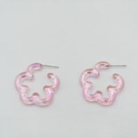 1 Pair Sweet Flower Hollow Out Arylic Ear Studs main image 3