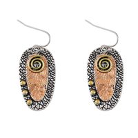 1 Pair Retro Ethnic Style Color Block Zinc Alloy Drop Earrings main image 4