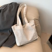 Women's Corduroy Solid Color Streetwear Square Zipper Shoulder Bag main image 3