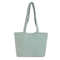 Women's Corduroy Solid Color Streetwear Square Zipper Shoulder Bag sku image 3