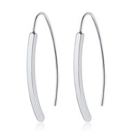 1 Paire Style Simple Forme En U Placage Acier Inoxydable Des Boucles D'oreilles sku image 2