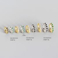 S925 Argent Sterling Diamant Géométrique Clip D'oreille En Gros Bonjour Bijoux main image 5