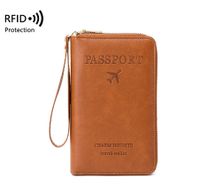 Unisex Elegant Solid Color Pu Leather Waterproof Passport Holders sku image 6