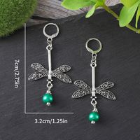1 Pair Retro Ethnic Style Dragonfly Zinc Alloy Drop Earrings main image 5