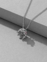 Luxurious Crown Rhinestones Alloy Wholesale Pendant Necklace sku image 1
