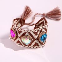 Vintage Style Heart Shape Flannel Plating 18k Gold Plated Women's Bracelets sku image 6