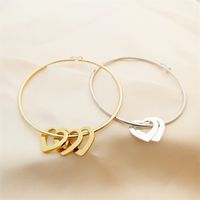 Simple Style Commute Heart Shape Stainless Steel Plating 18k Gold Plated Bangle main image 4